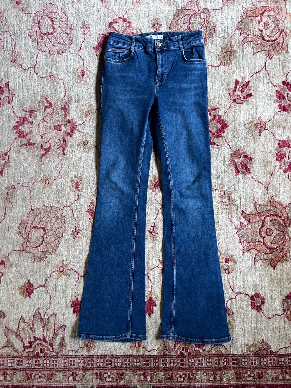Zara High Waisted Bootcut Flare Jeans